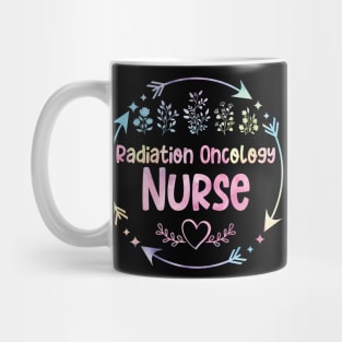 Radiation Oncology Nurse cute floral watercolor Mug